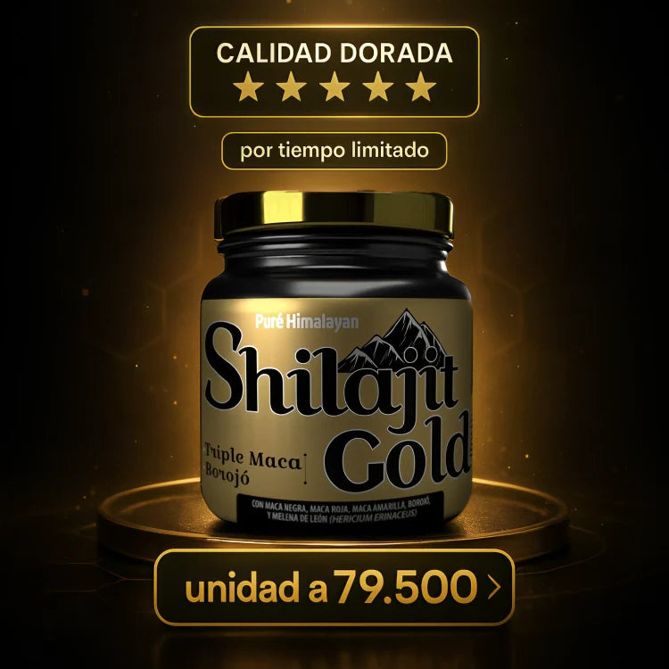 Shilajit Gold: Fórmula mejorada