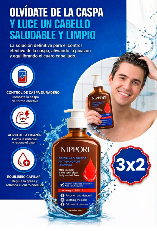 ¡Combate la caspa desde la raíz! | Shampoo Anticaspa Nippori